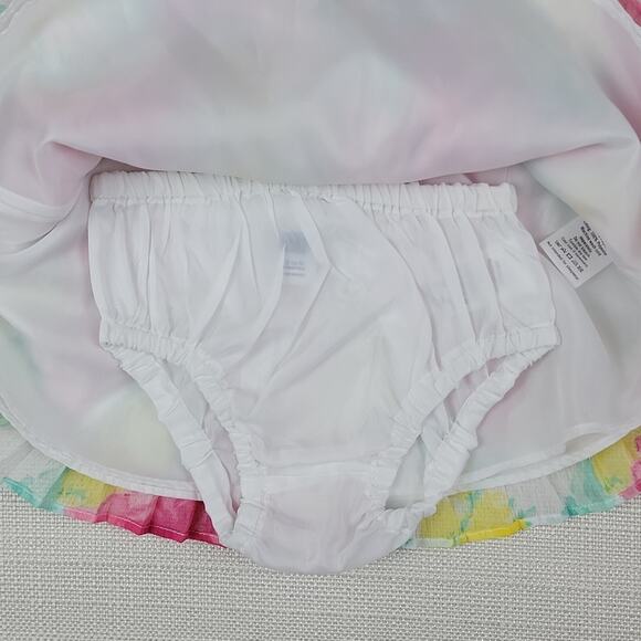 Janie and Jack floral sleeveless dress 3-6M - Picture 5 of 7